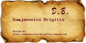 Damjanovics Brigitta névjegykártya