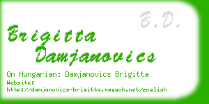 brigitta damjanovics business card